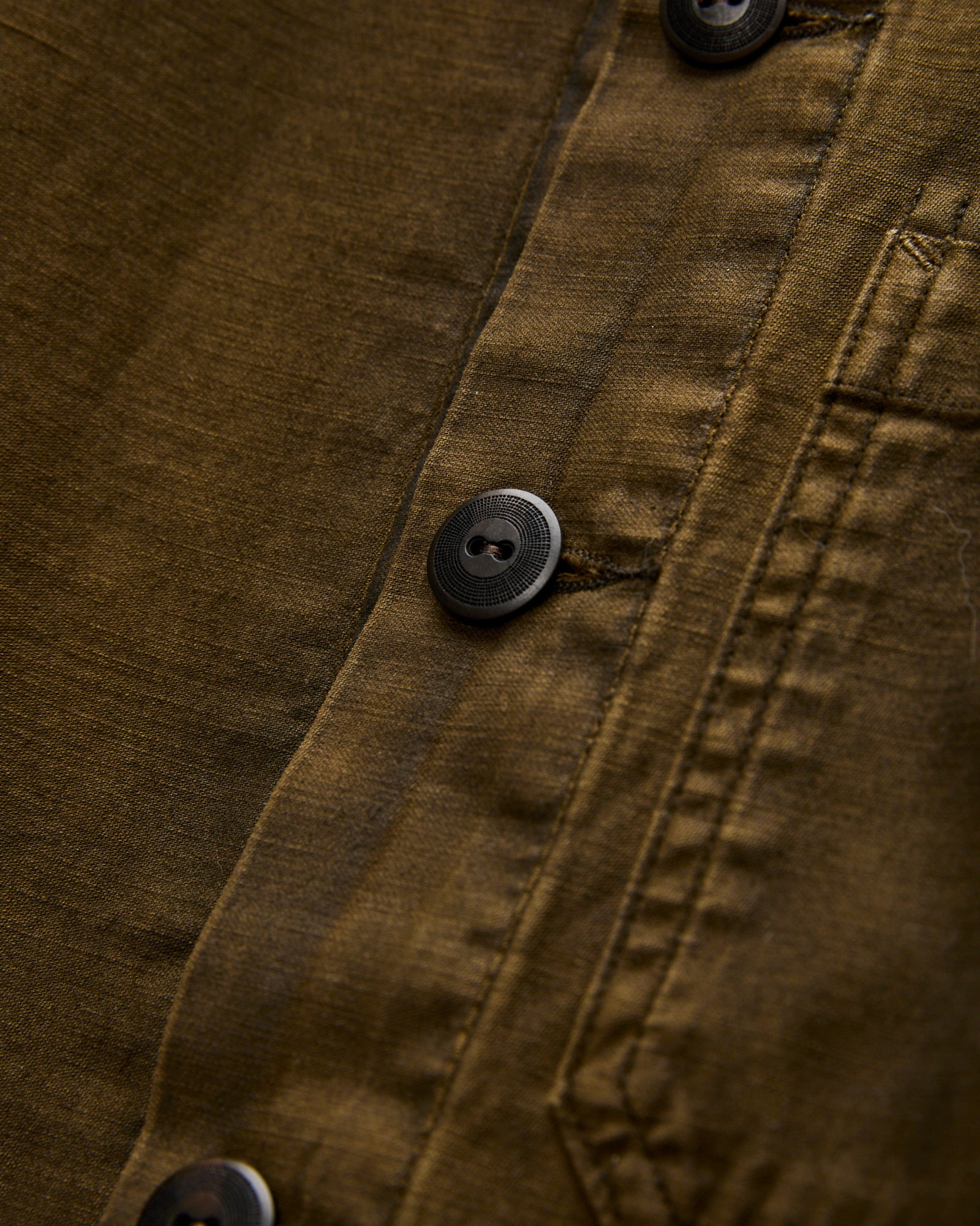 Asher Overshirt in Washed Brown - 4