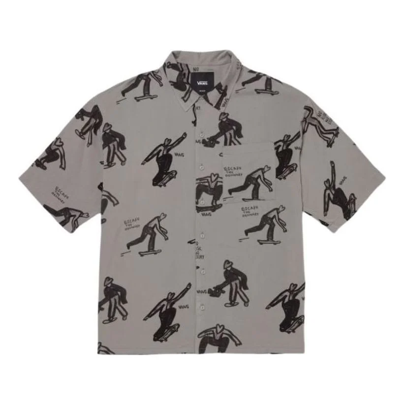 Vans × Asia Artist Collection SS24 Short-sleeved Shirt 'Dark Grey' VN000J2XDGC1 - 1