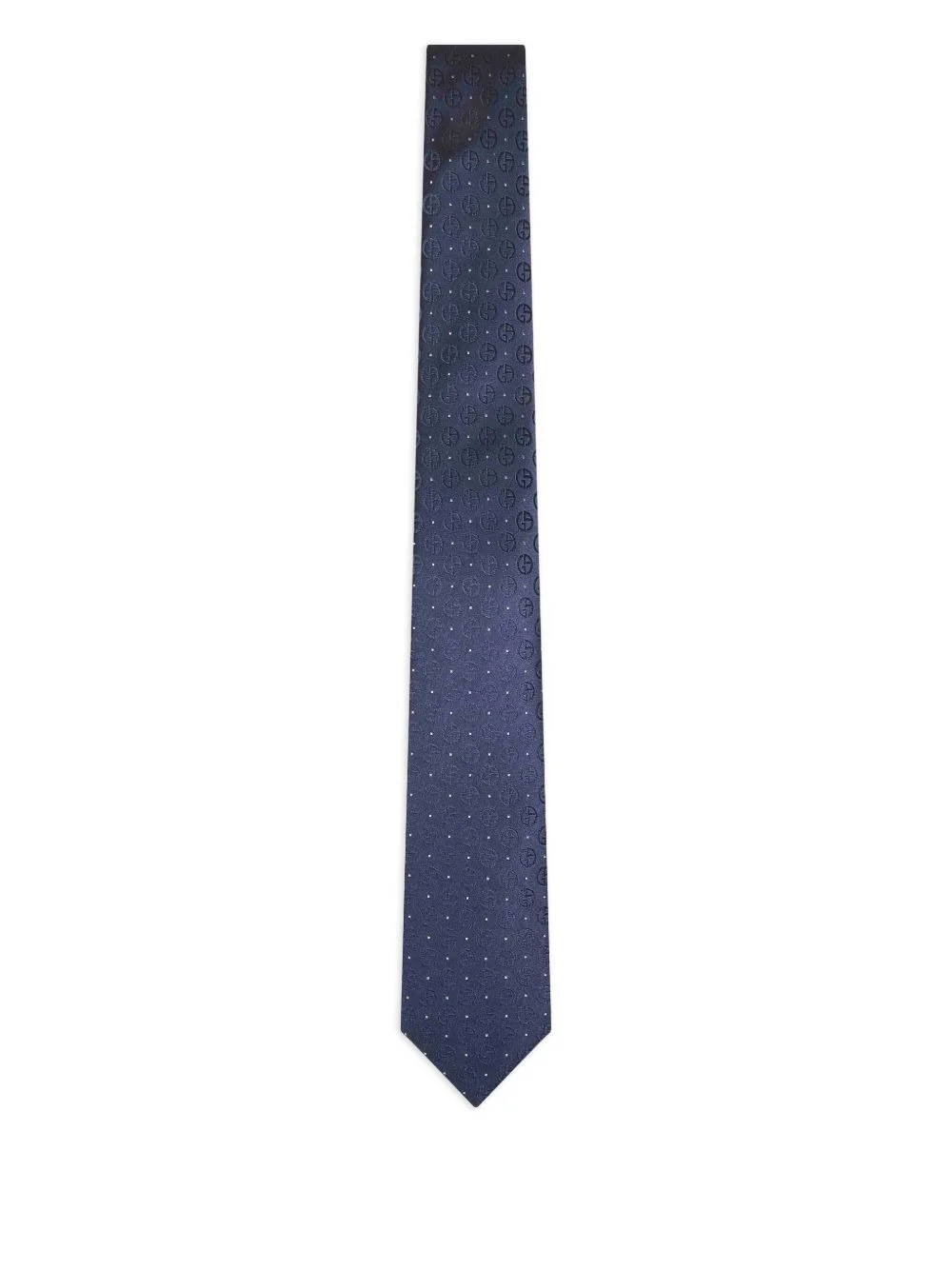 monogram-pattern tie - 1