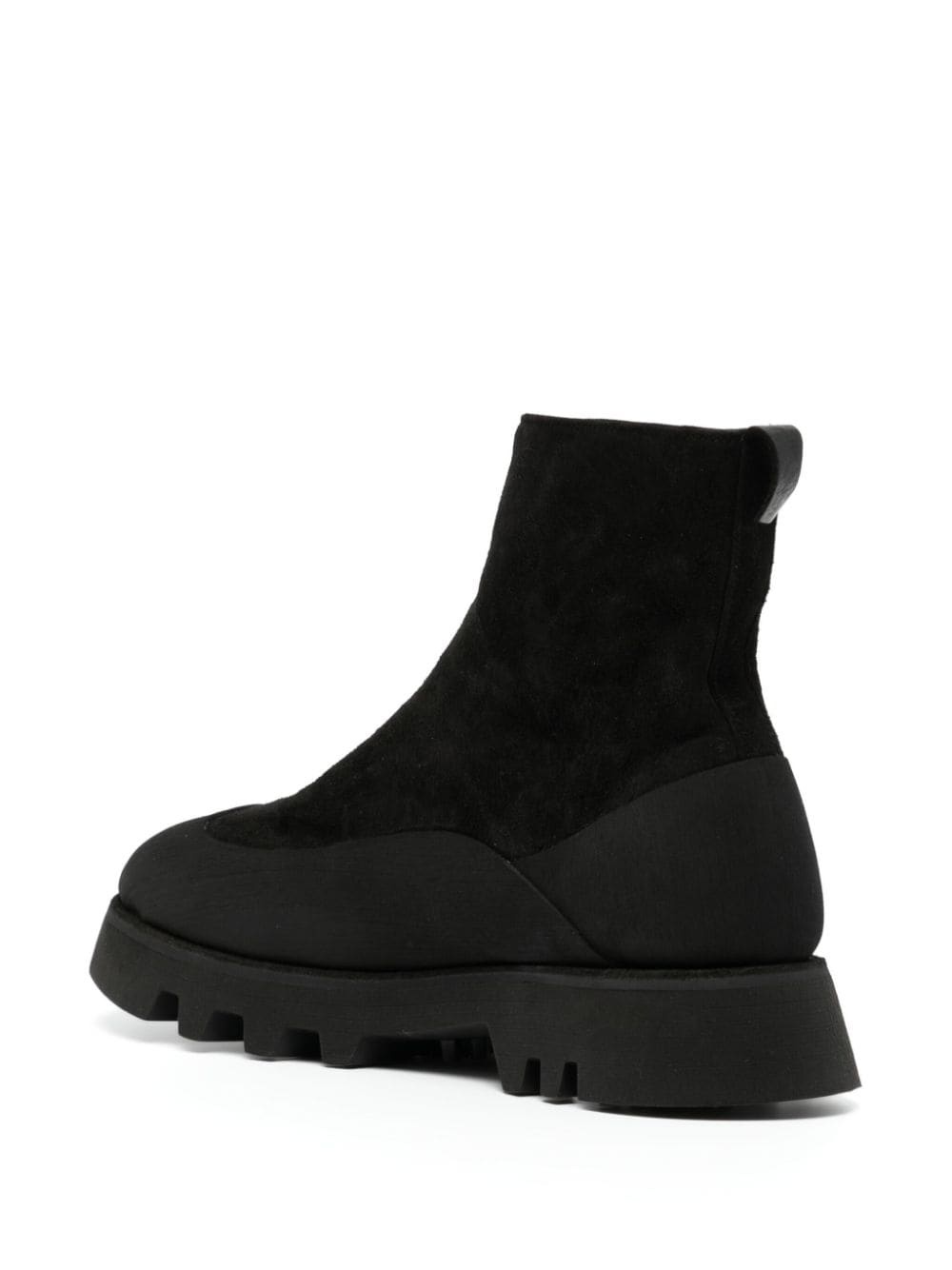 zip-fastened leather boots - 3
