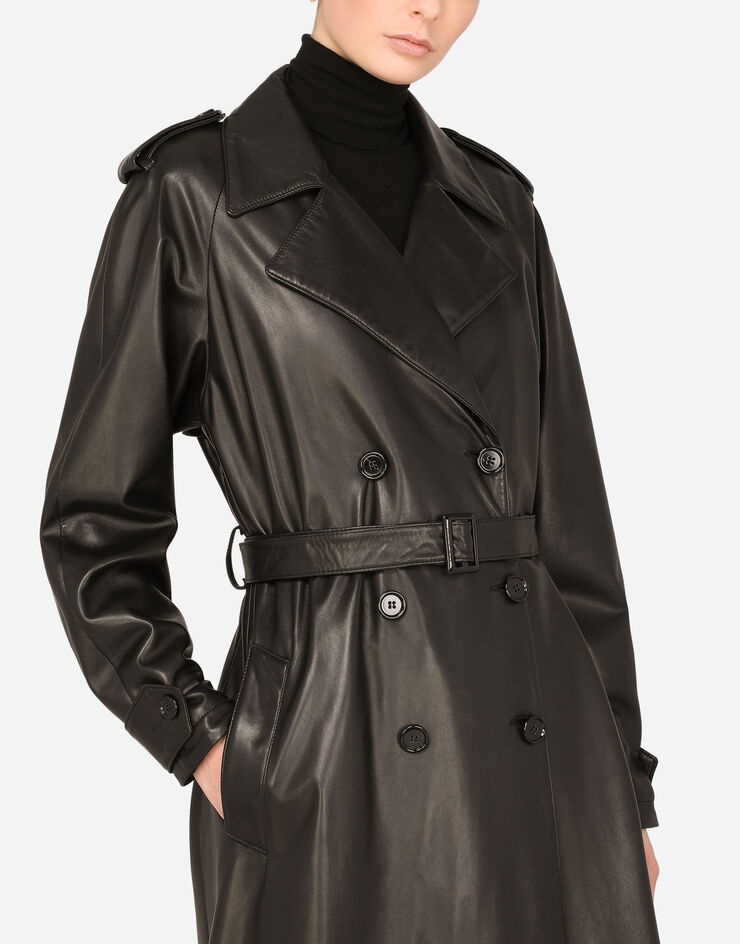 Plongé lambskin trench coat - 4