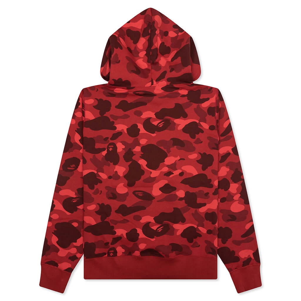 COLOR CAMO PULLOVER HOODIE - RED - 2