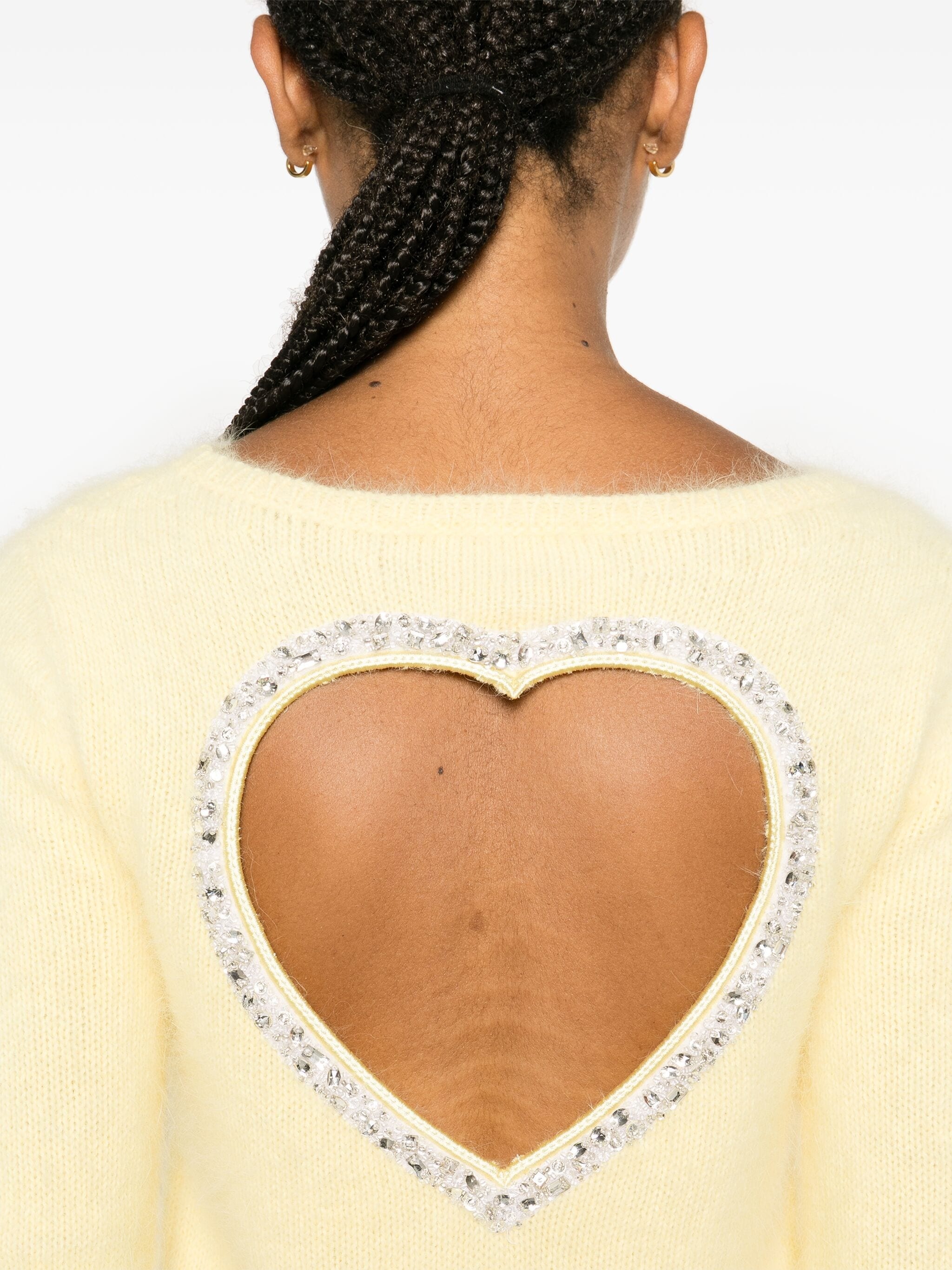 heart cut-out jumper - 5