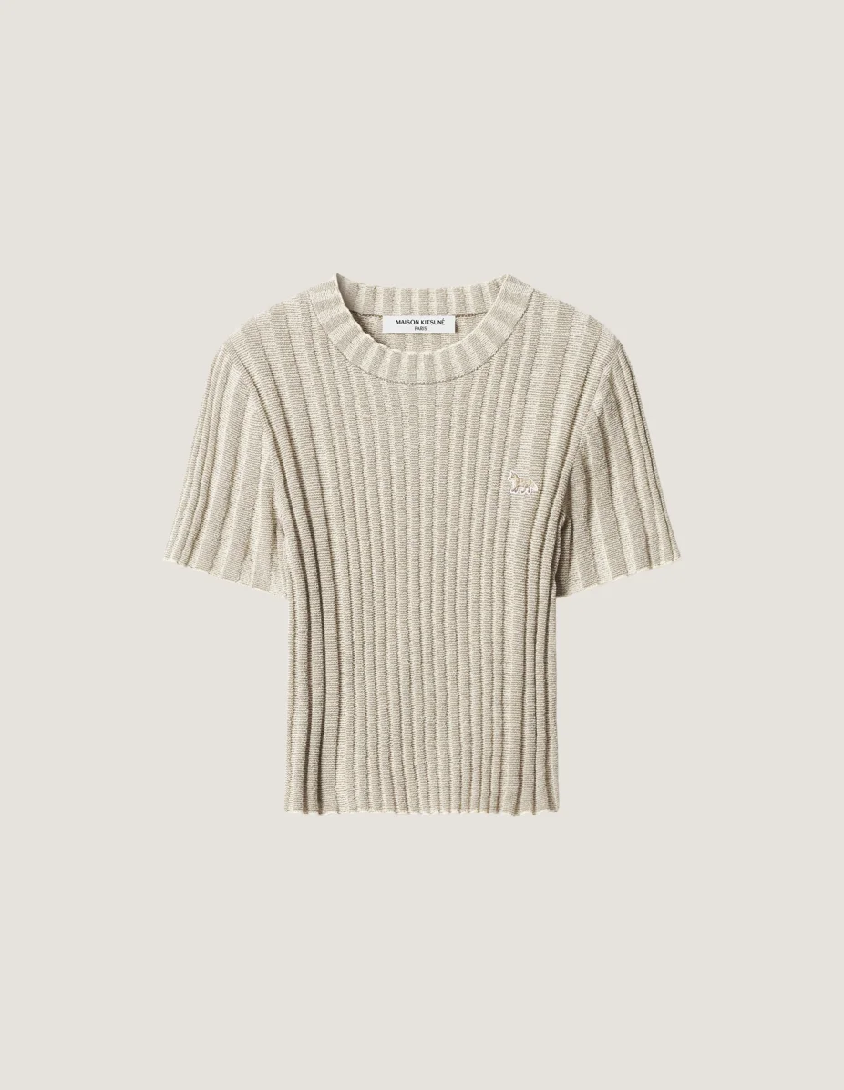 BOUCLETTE RIB COTTON CROPPED JUMPER - 1