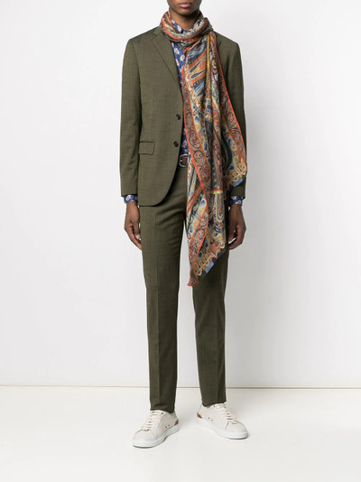 Etro paisley silk blend scarf outlook