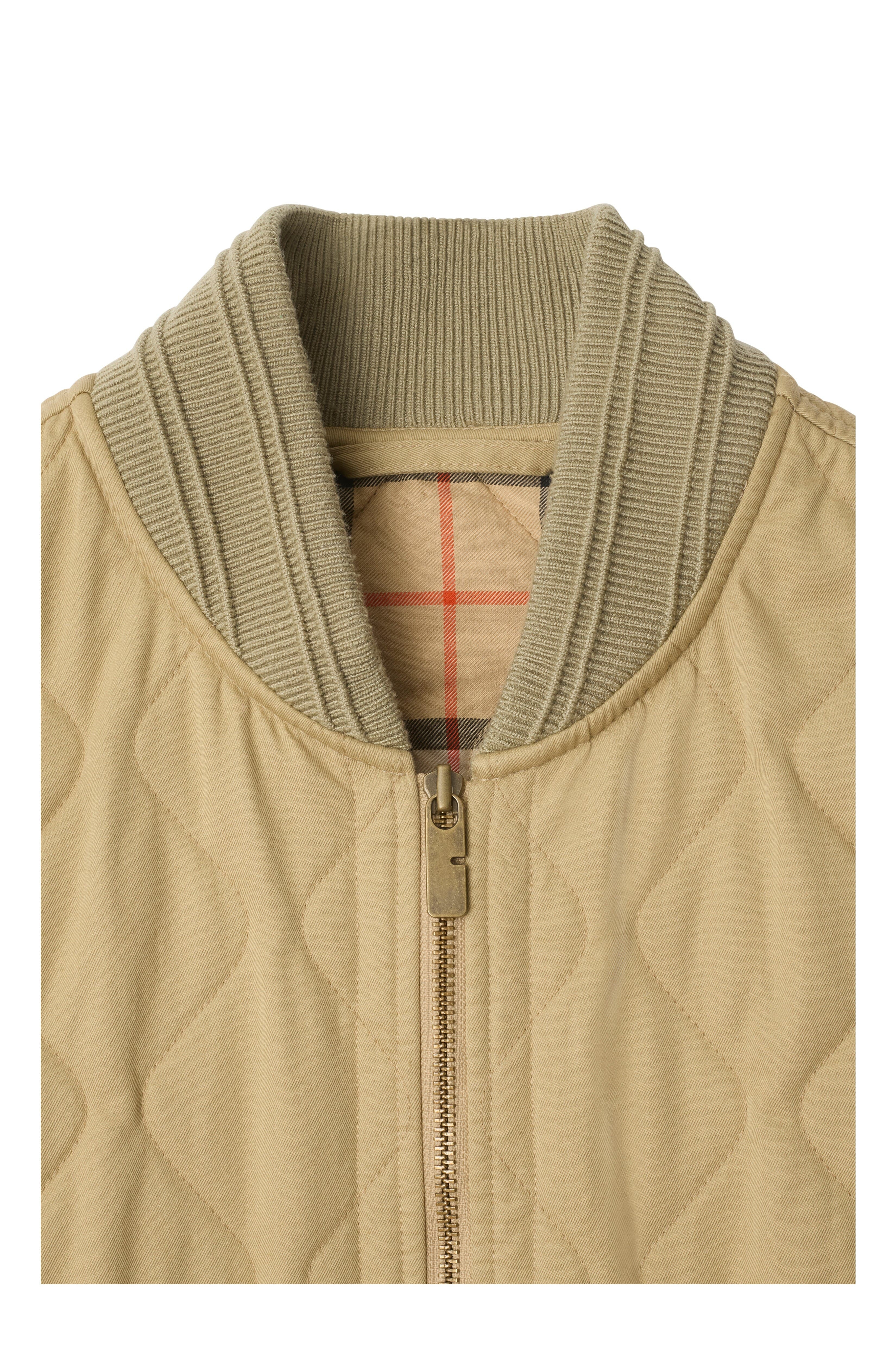 burberry Quilted Gabardine Gilet in Hamper Beige at Nordstrom - 6