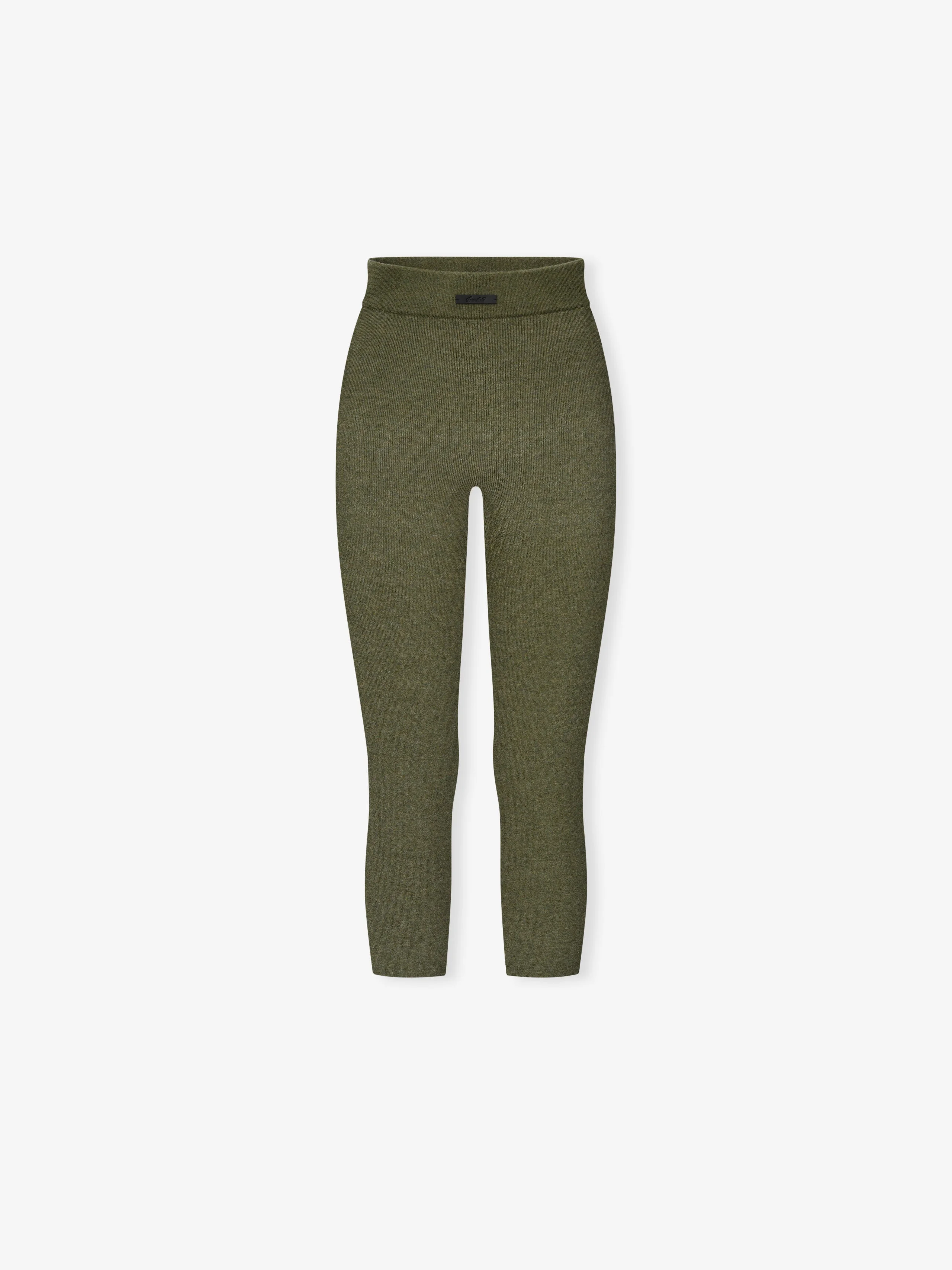 Womens Rib Knit Capri - 1