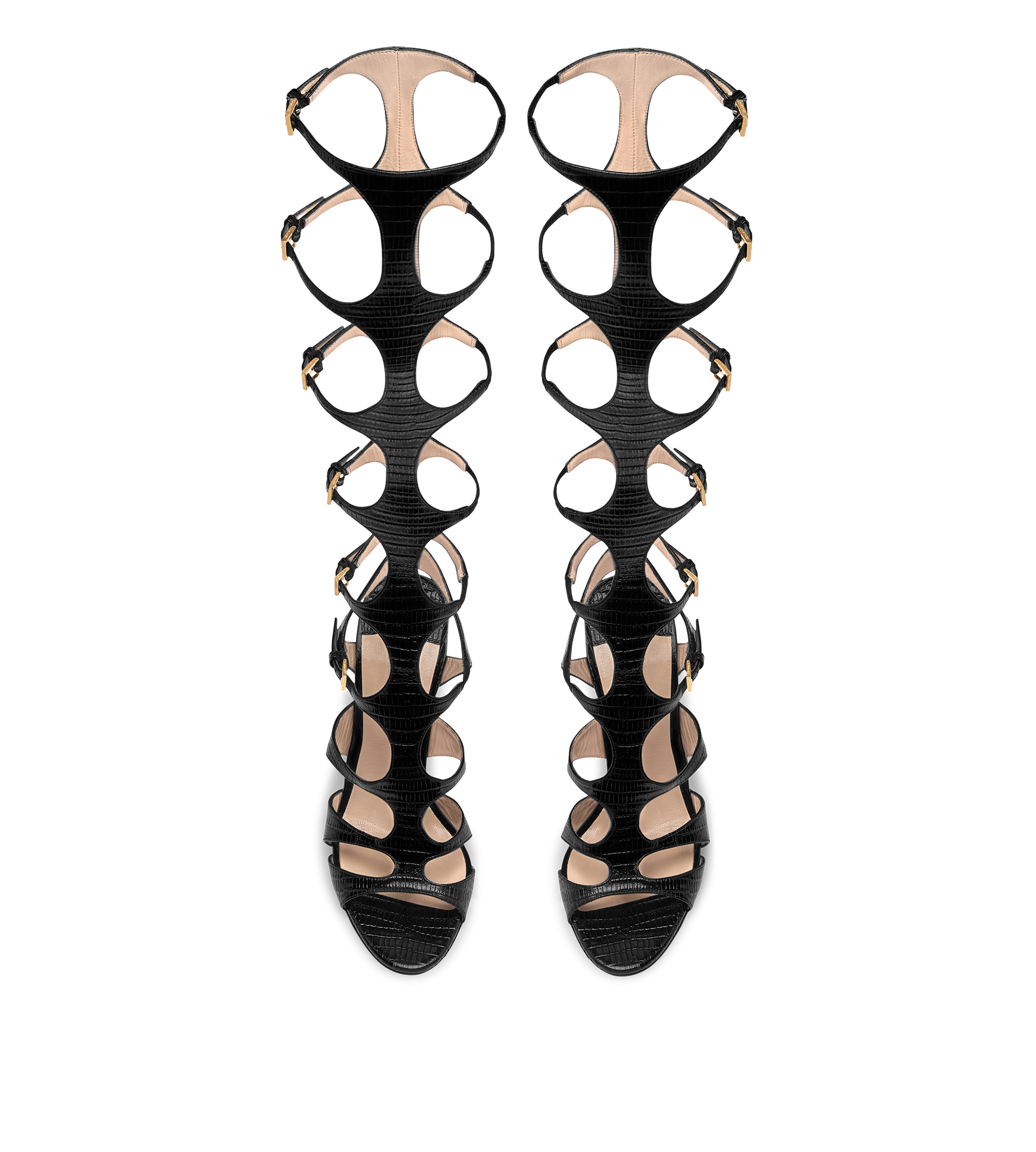 TOM FORD PRINTED TEJUS PARADIS KNEE-HIGH SANDAL | REVERSIBLE