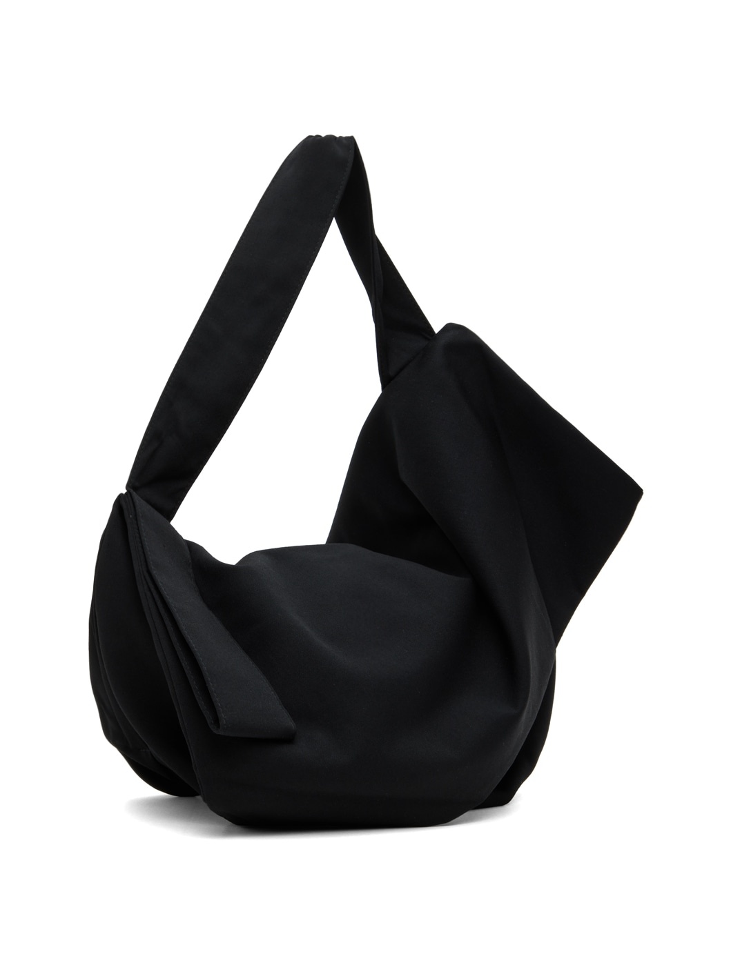 Black Asymmetric Shoulder Bag - 2