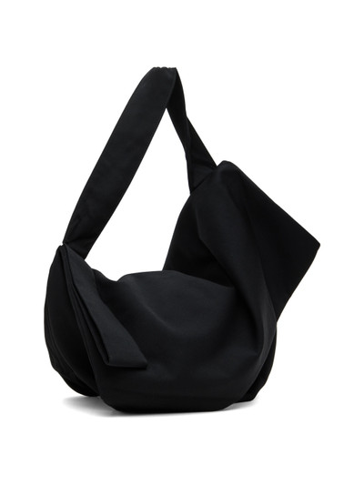 Y's Black Asymmetric Shoulder Bag outlook