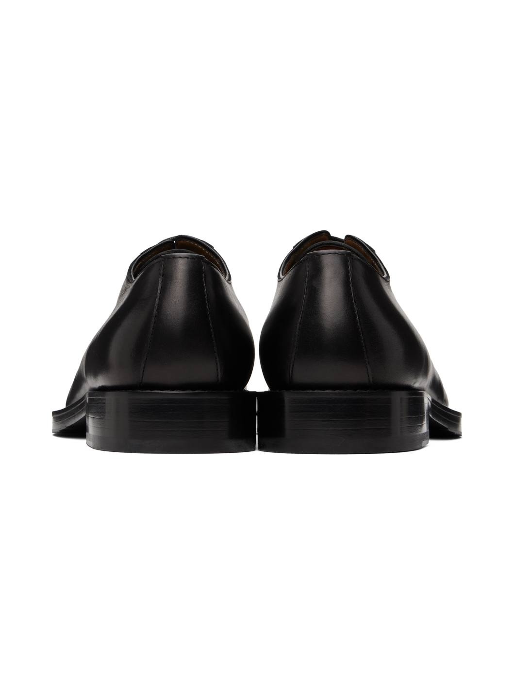 Black Leather Derbys - 2