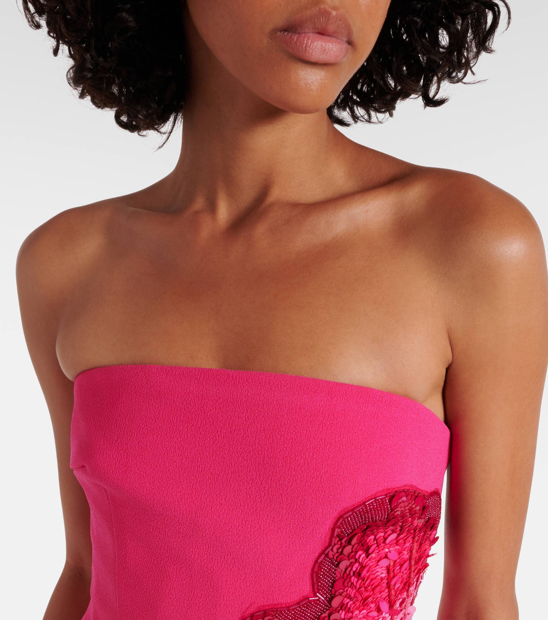 Layana embellished strapless gown - 4