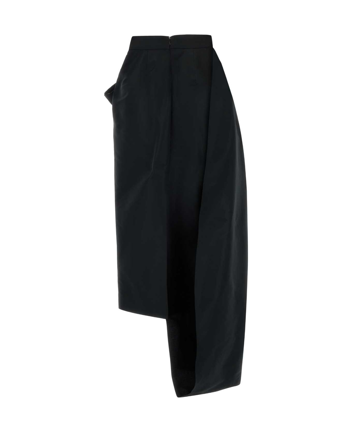 Black Faille Skirt - 2