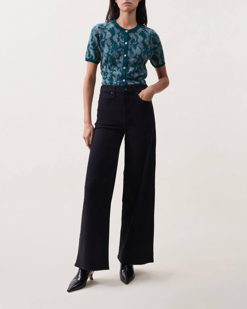 Serena Wide-Leg Jeans High Stretch in Black 1