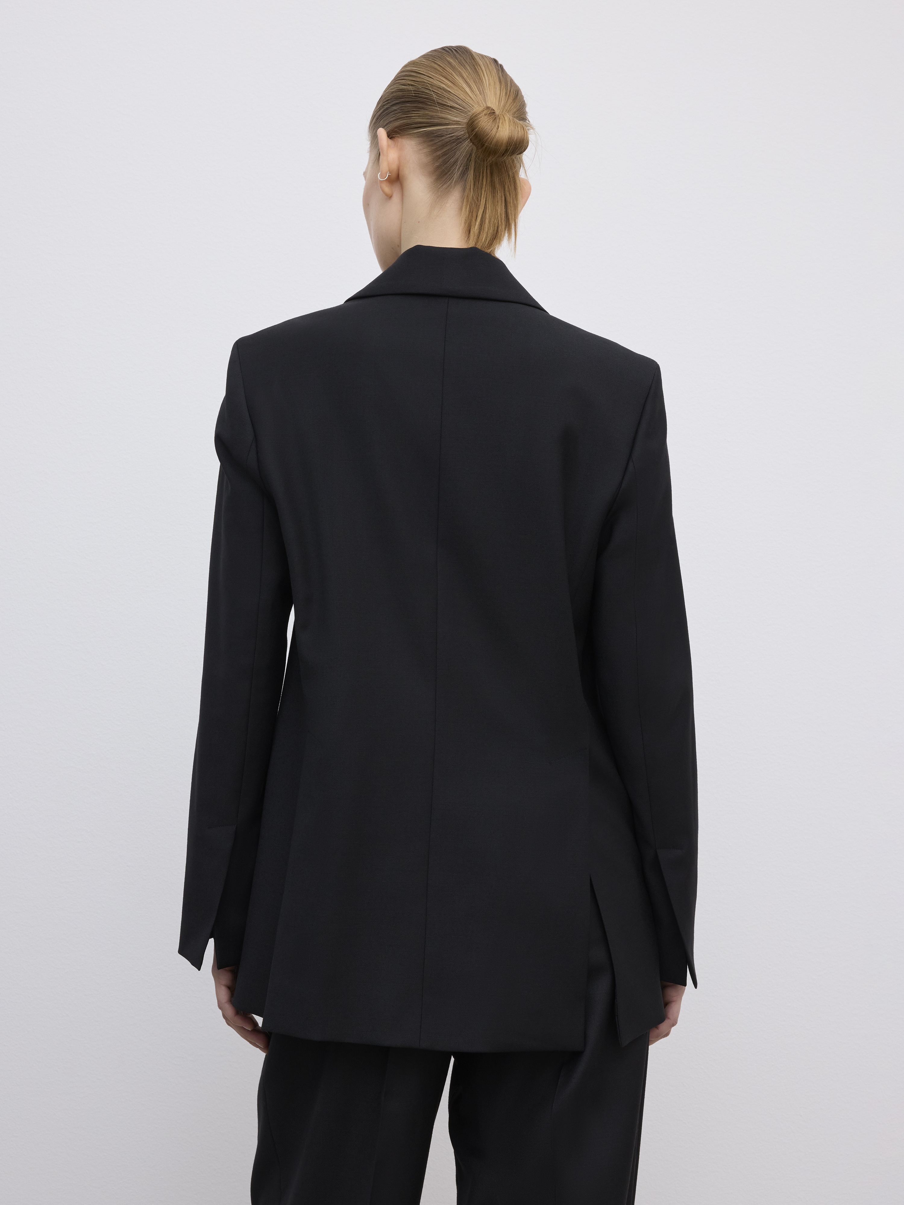 Classic wool blazer black - 7