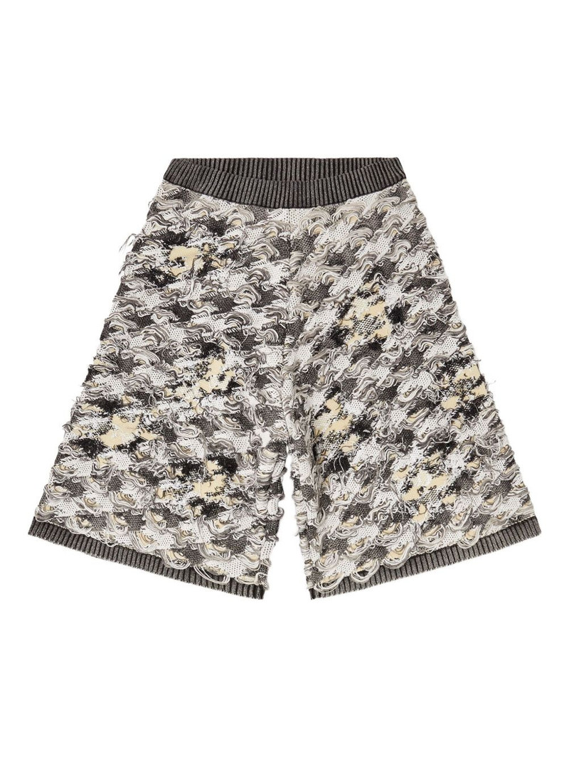 houndstooth-jacquard knee-length shorts 1