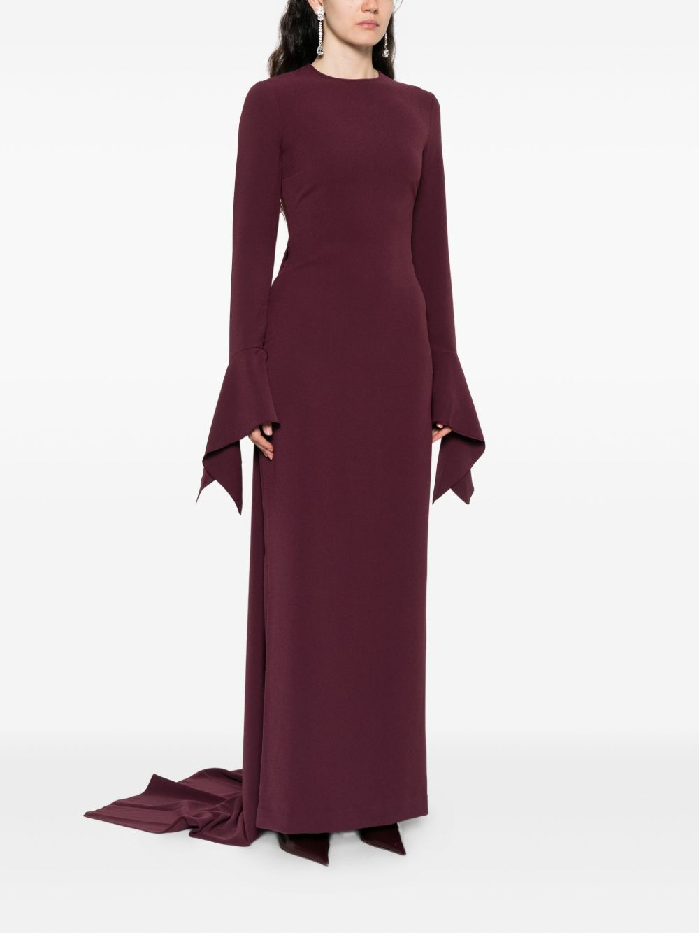 The Blake flared-sleeve maxi dress - 3