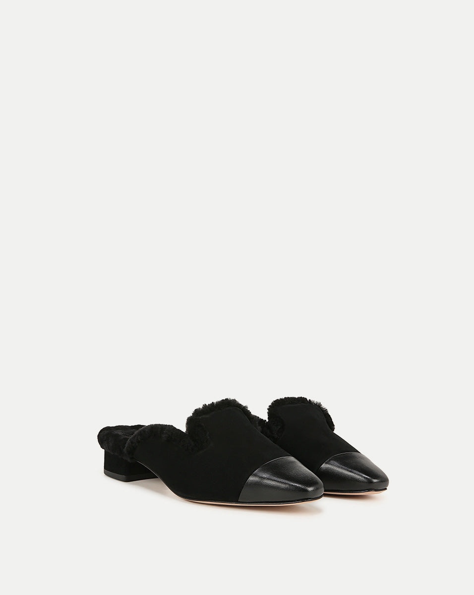 CECILE SHEARLING MULE - 2