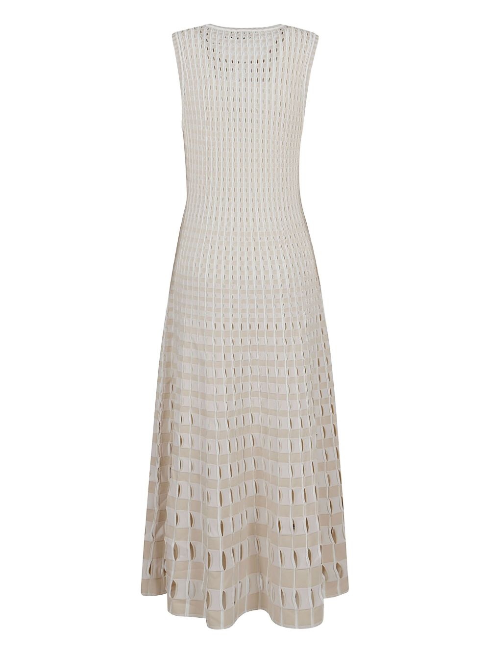 crochet-knit midi dress - 2