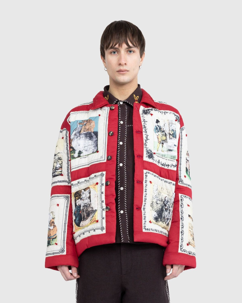 BODE Bode – Storytime Quilt Jacket Red Multi outlook