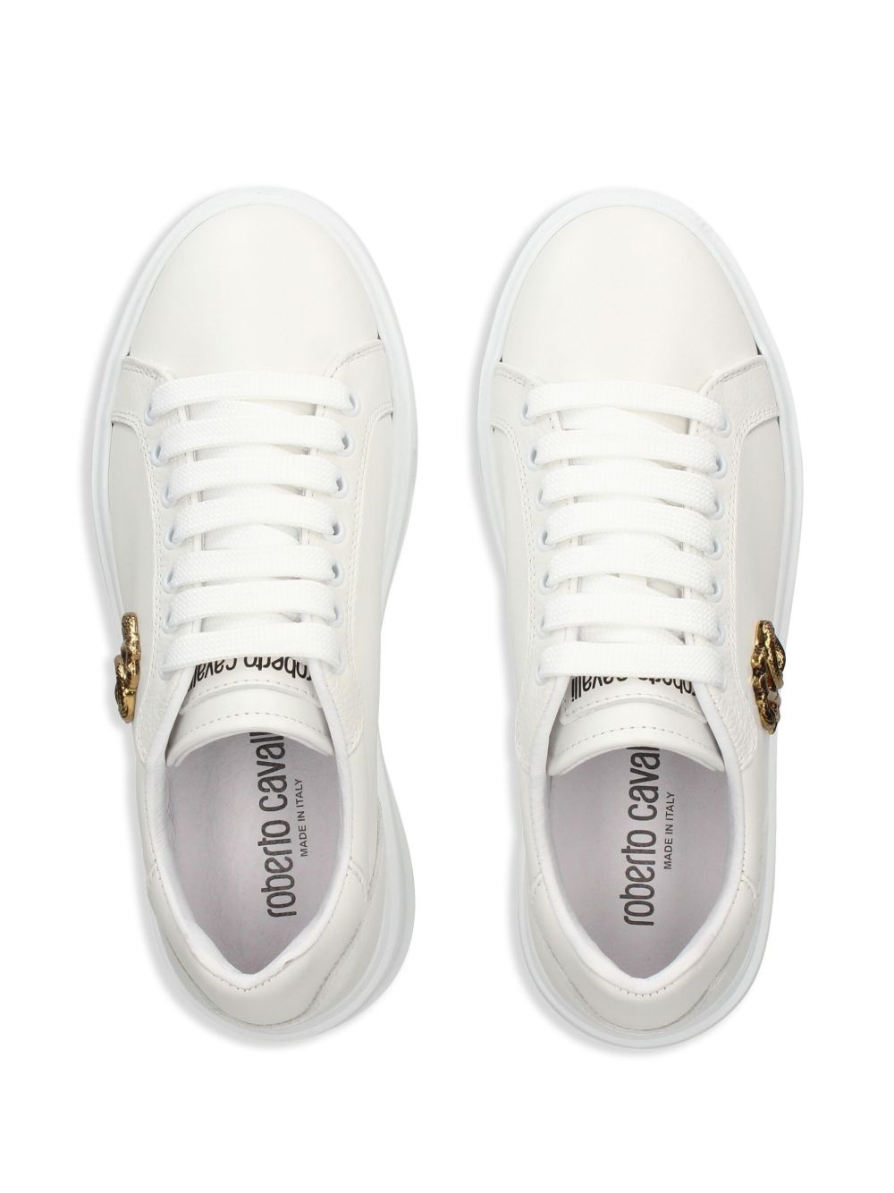logo-plaque sneakers - 4