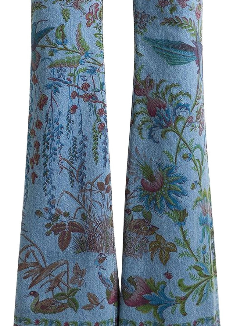 Etro printed flare jeans outlook