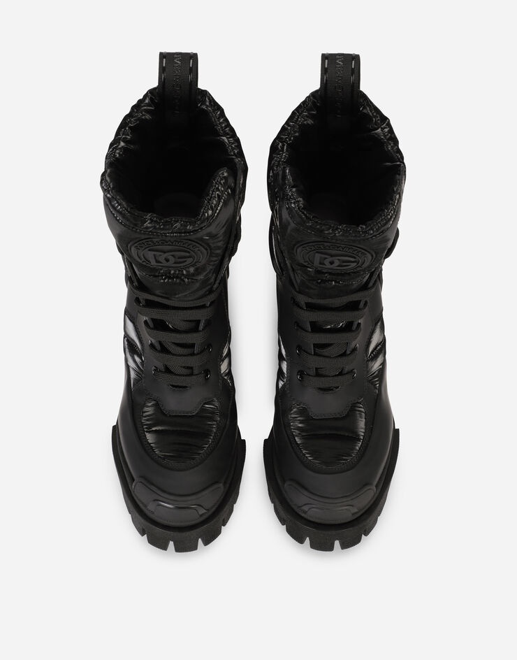 Rubberized calfskin and nylon hi-trekking boots - 4