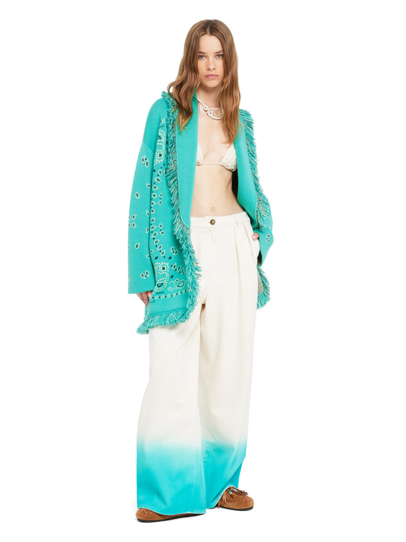 Alanui Bandana Jacquard Cardigan outlook