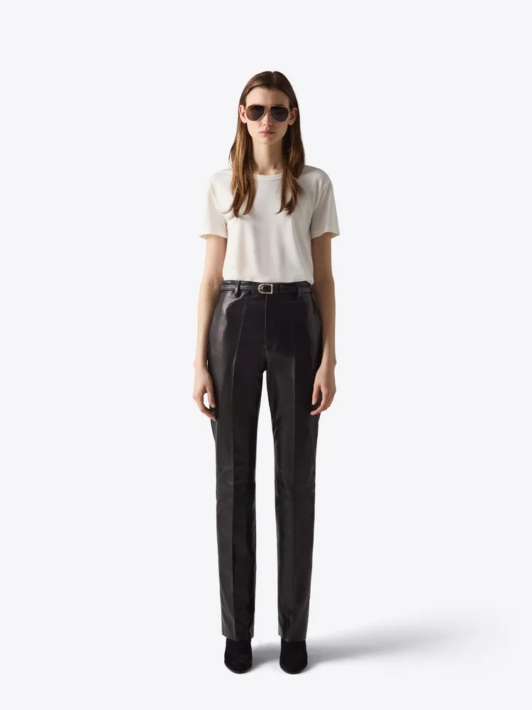 LEATHER TROUSER 78 BLACK - 1