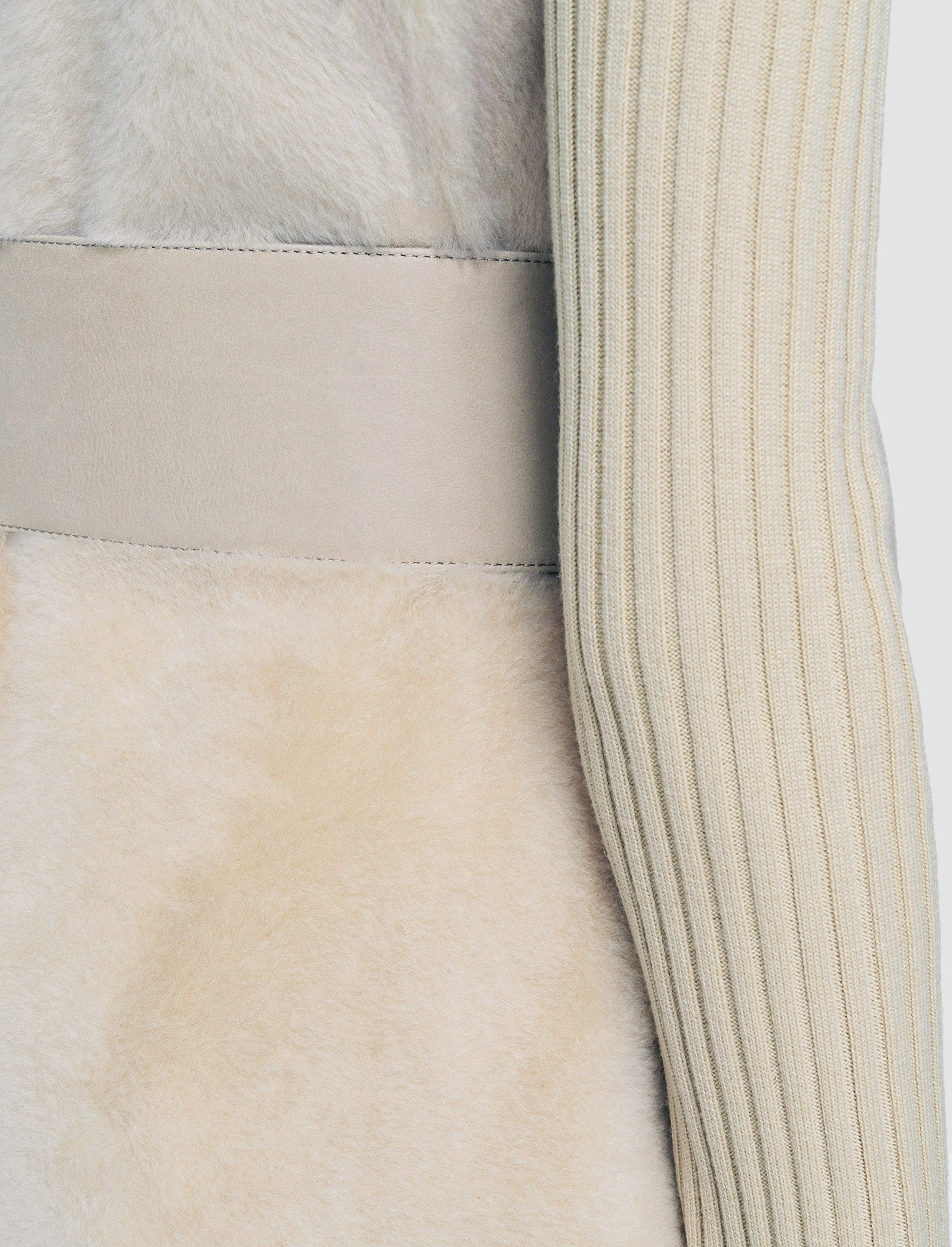 Light Shearling Cresson Long Gilet - 5
