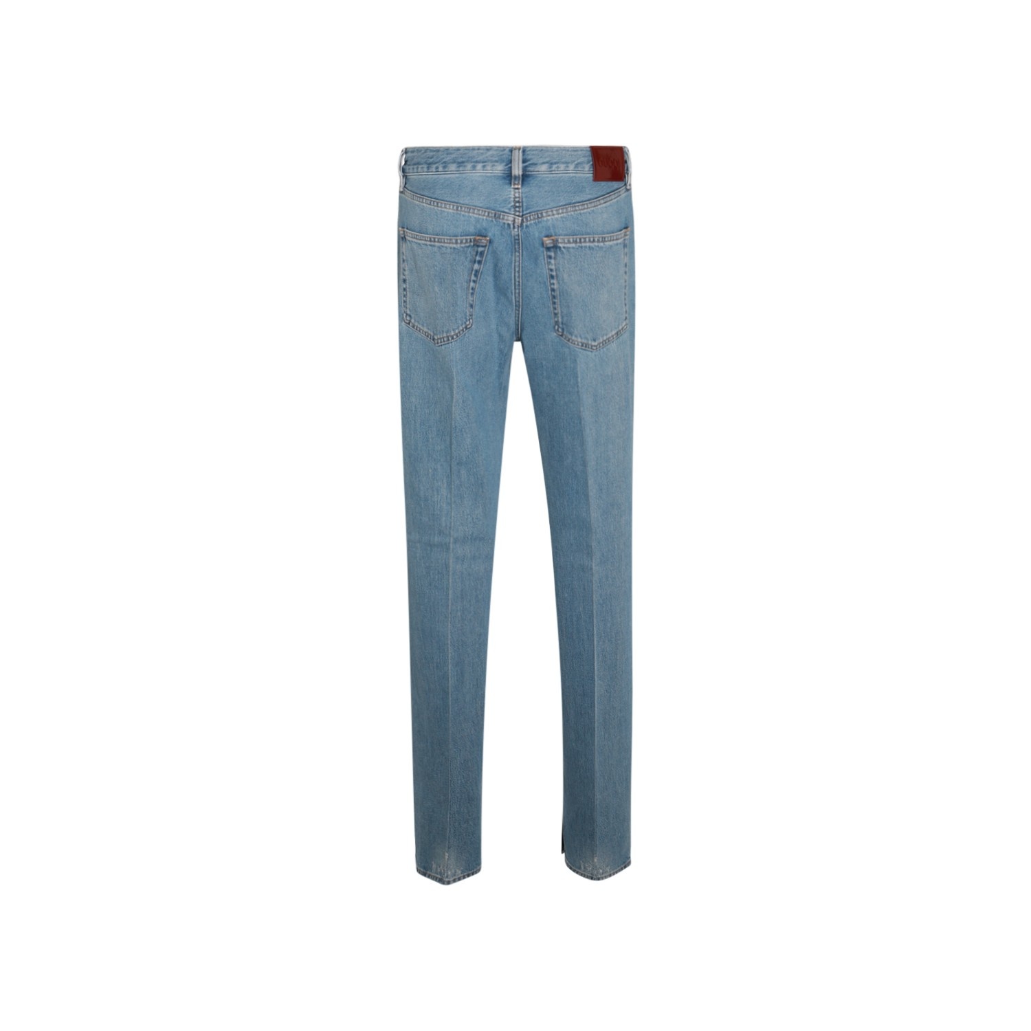 BLUE COTTON DENIM JEANS - 2