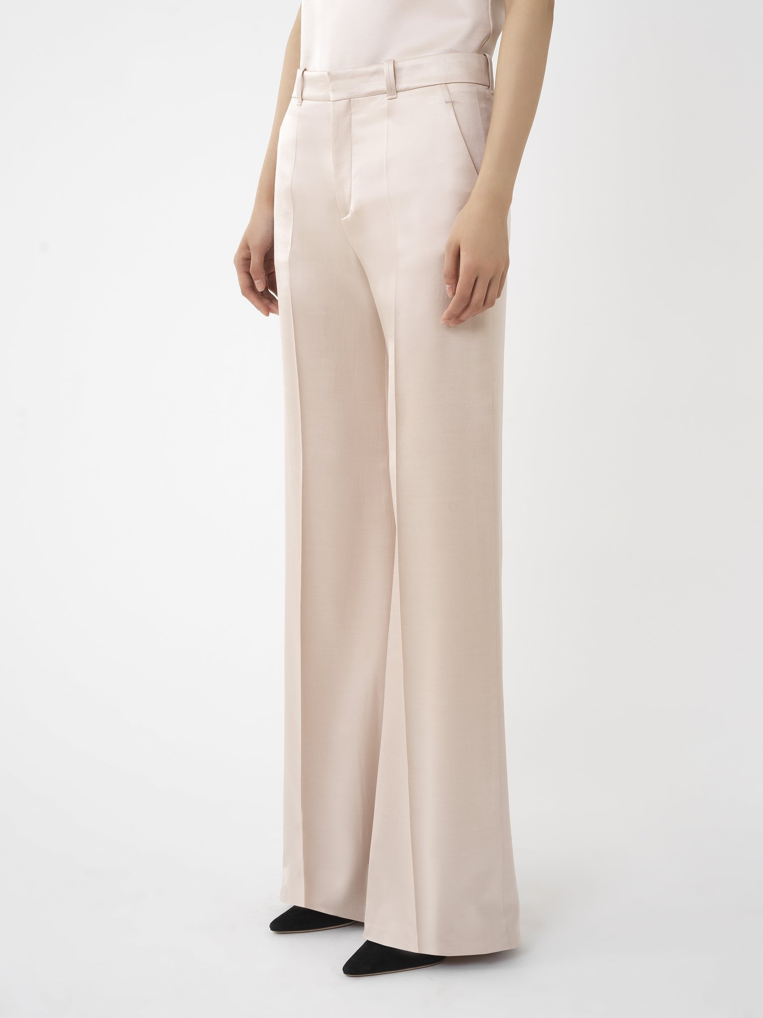 LOW-WAIST FLARE PANTS - 4