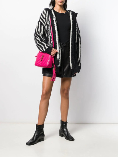 SAINT LAURENT oversized striped cardigan outlook