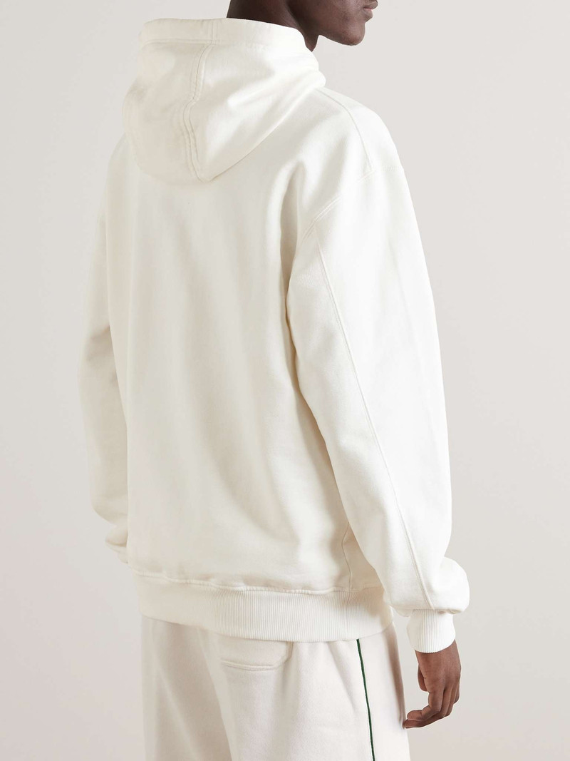 Casa Way Logo-Embroidered Organic Cotton-Jersey Hoodie 3