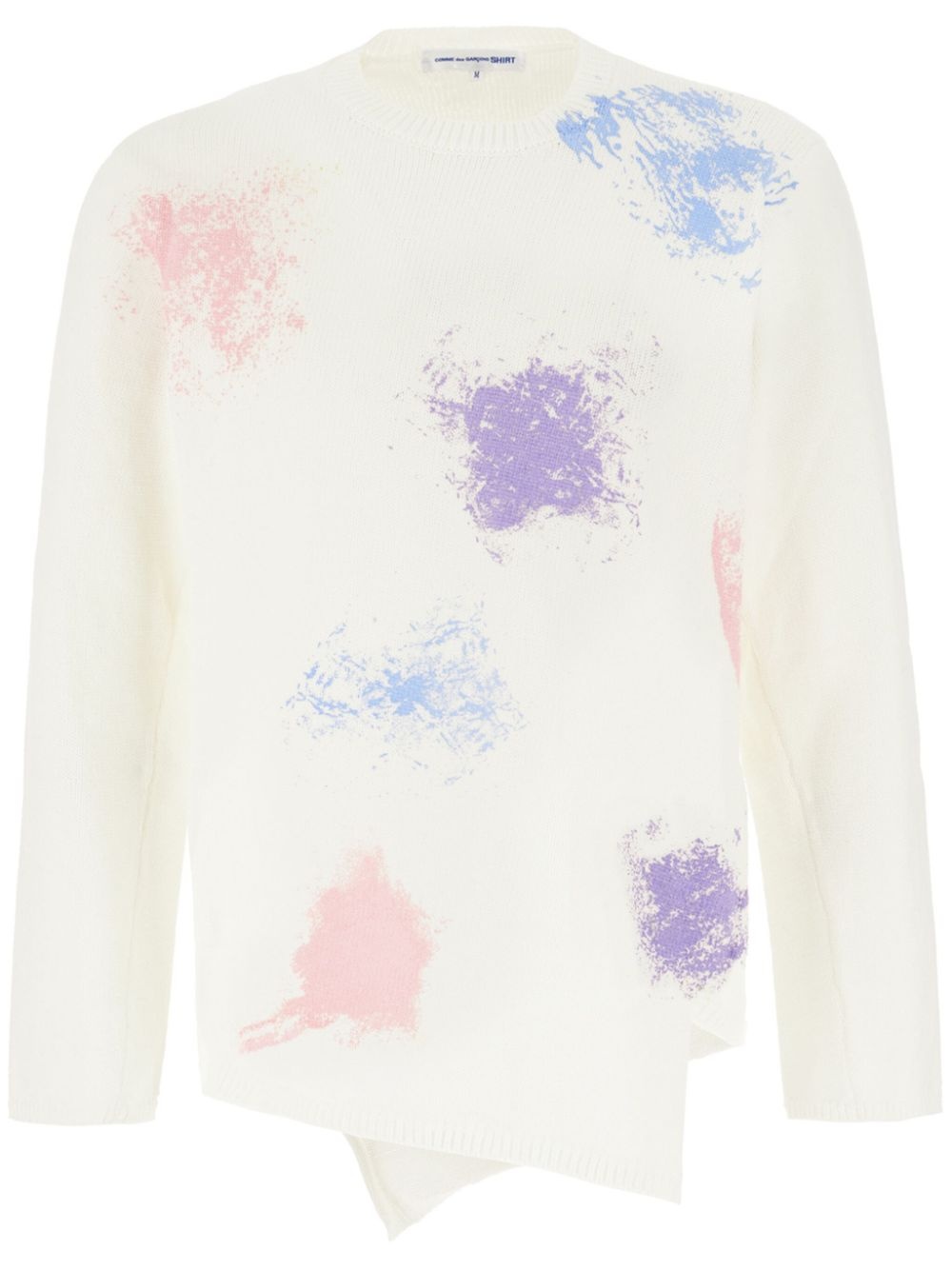 spray-paint effect sweater - 1