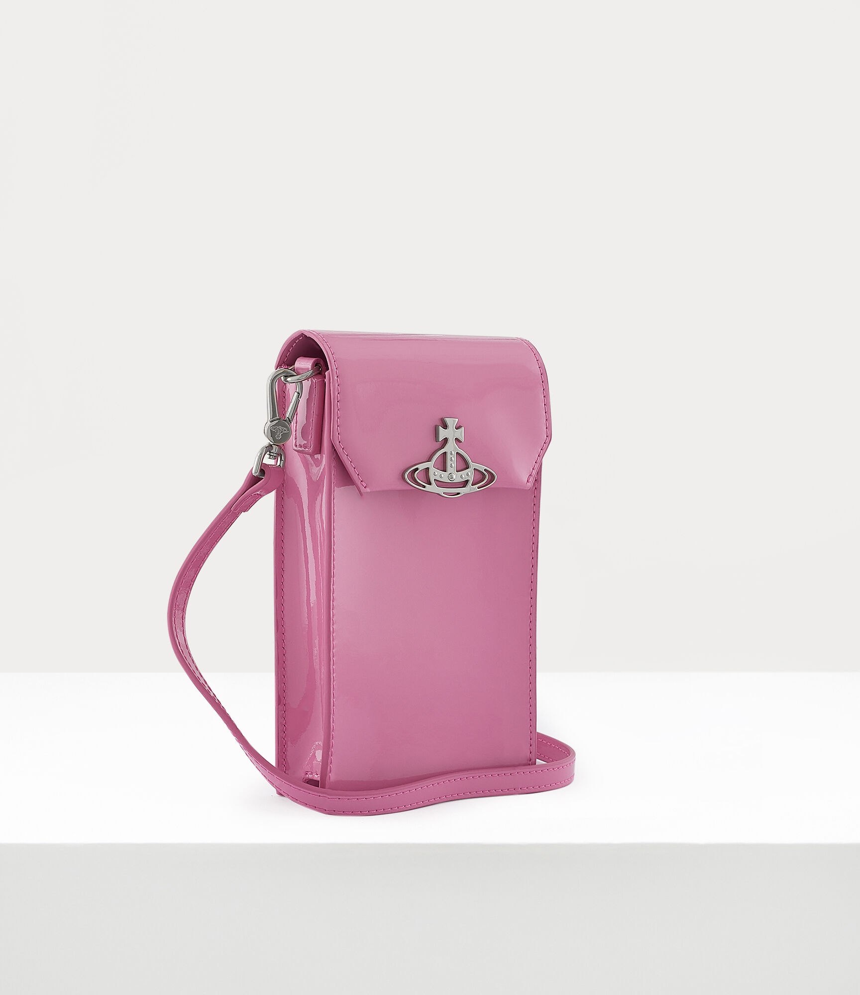 SHINY PATENT PHONE BAG - 3