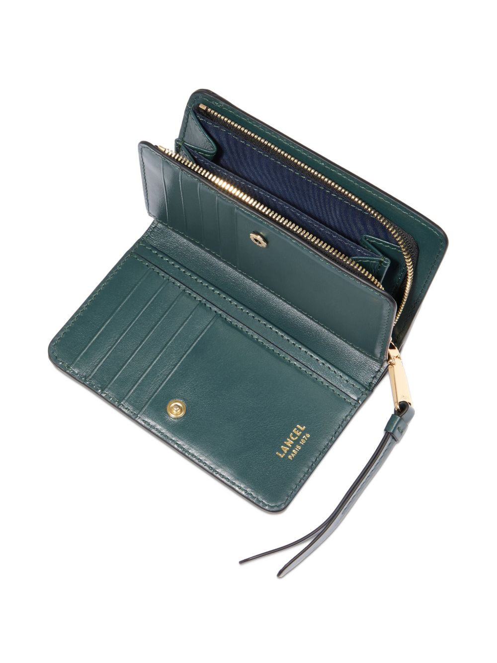 zip-fastening bi-fold wallet - 4