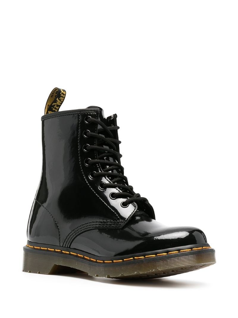 1460 leather combat boots - 2