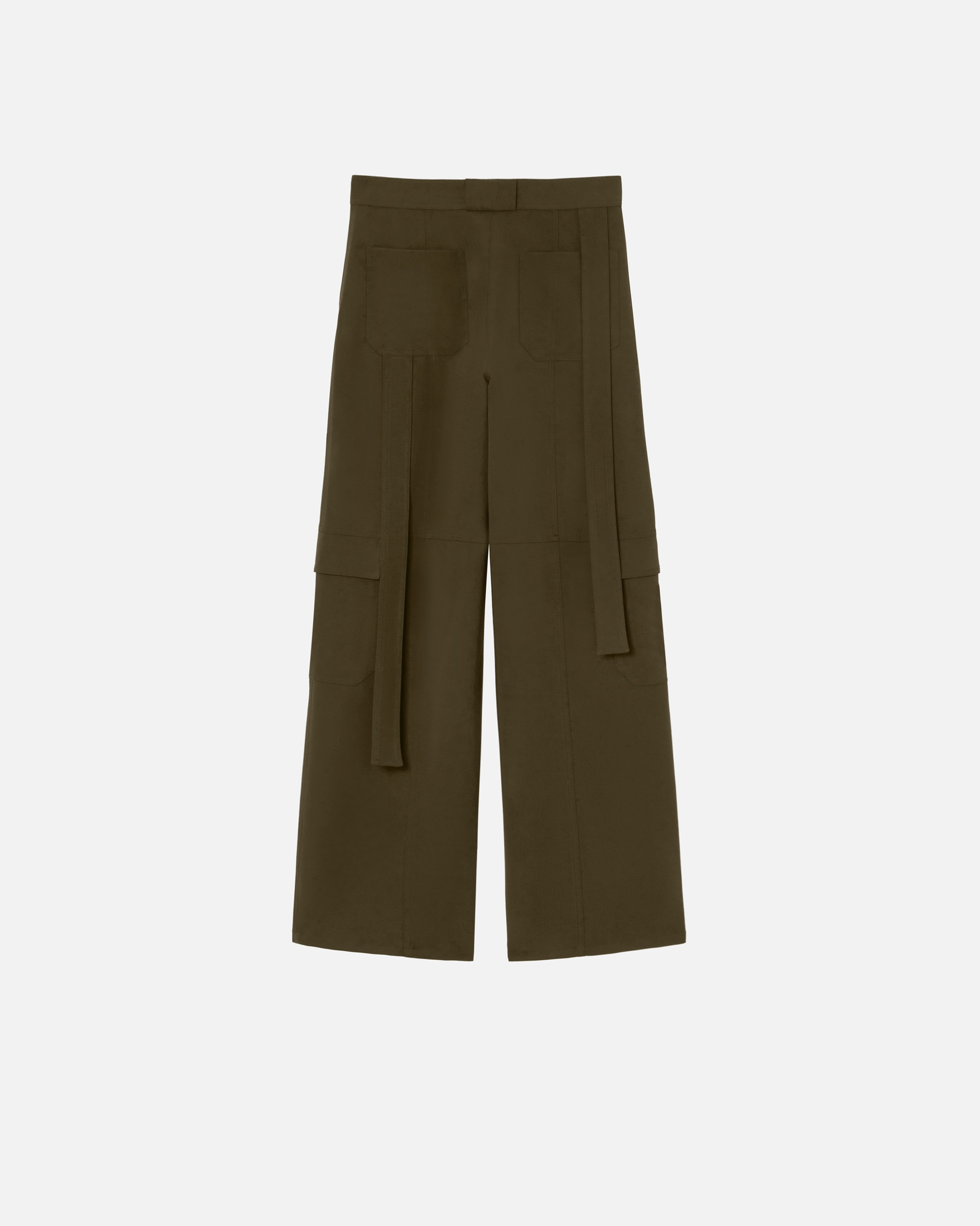 FLOWING WIDE-LEG CARGO TROUSERS - 6