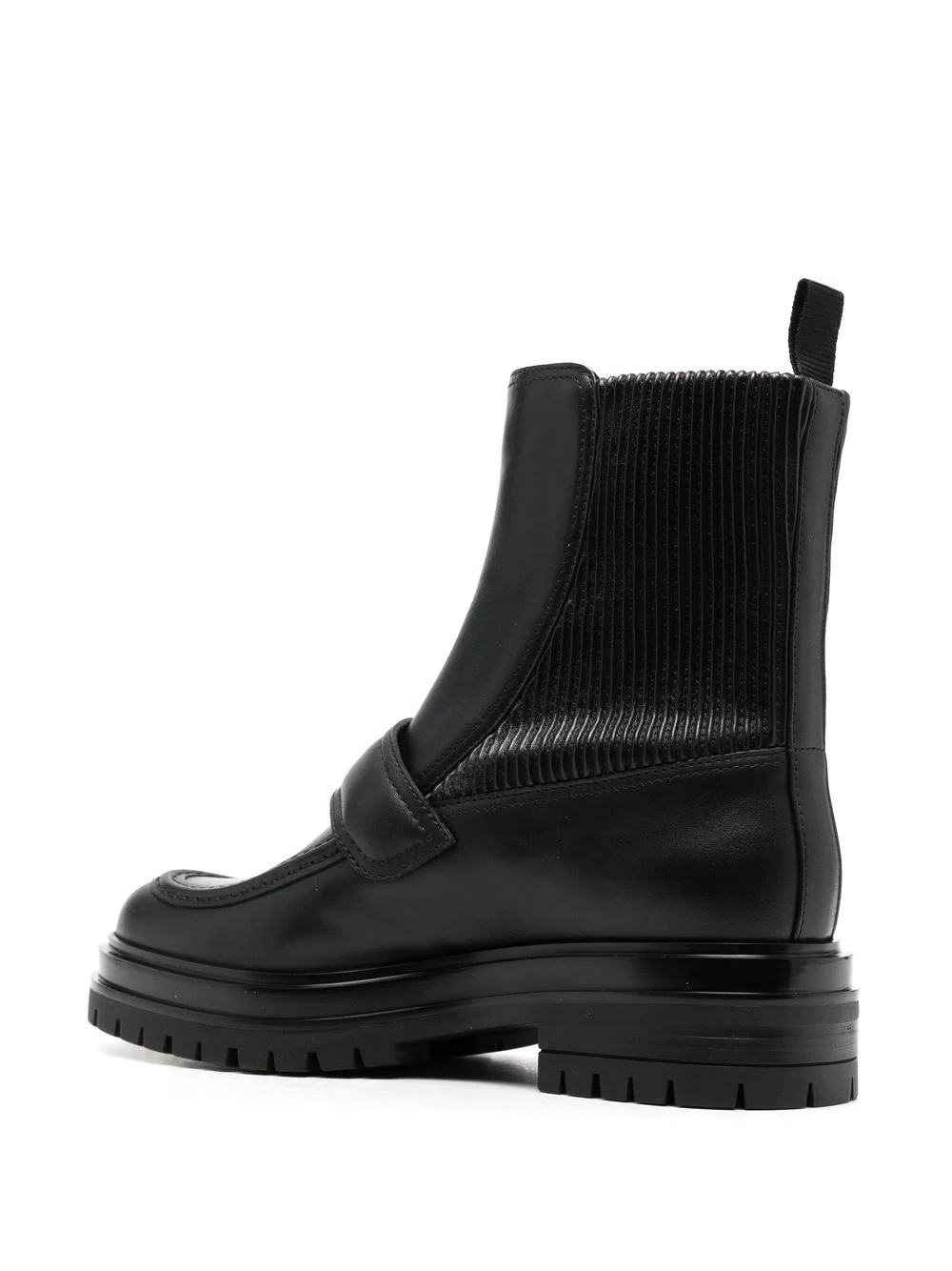 leather-panel boots - 5