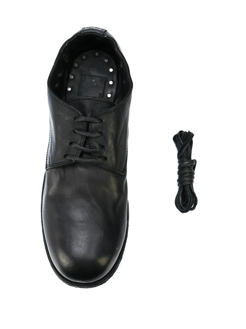 round toe lace up derby shoes - 4