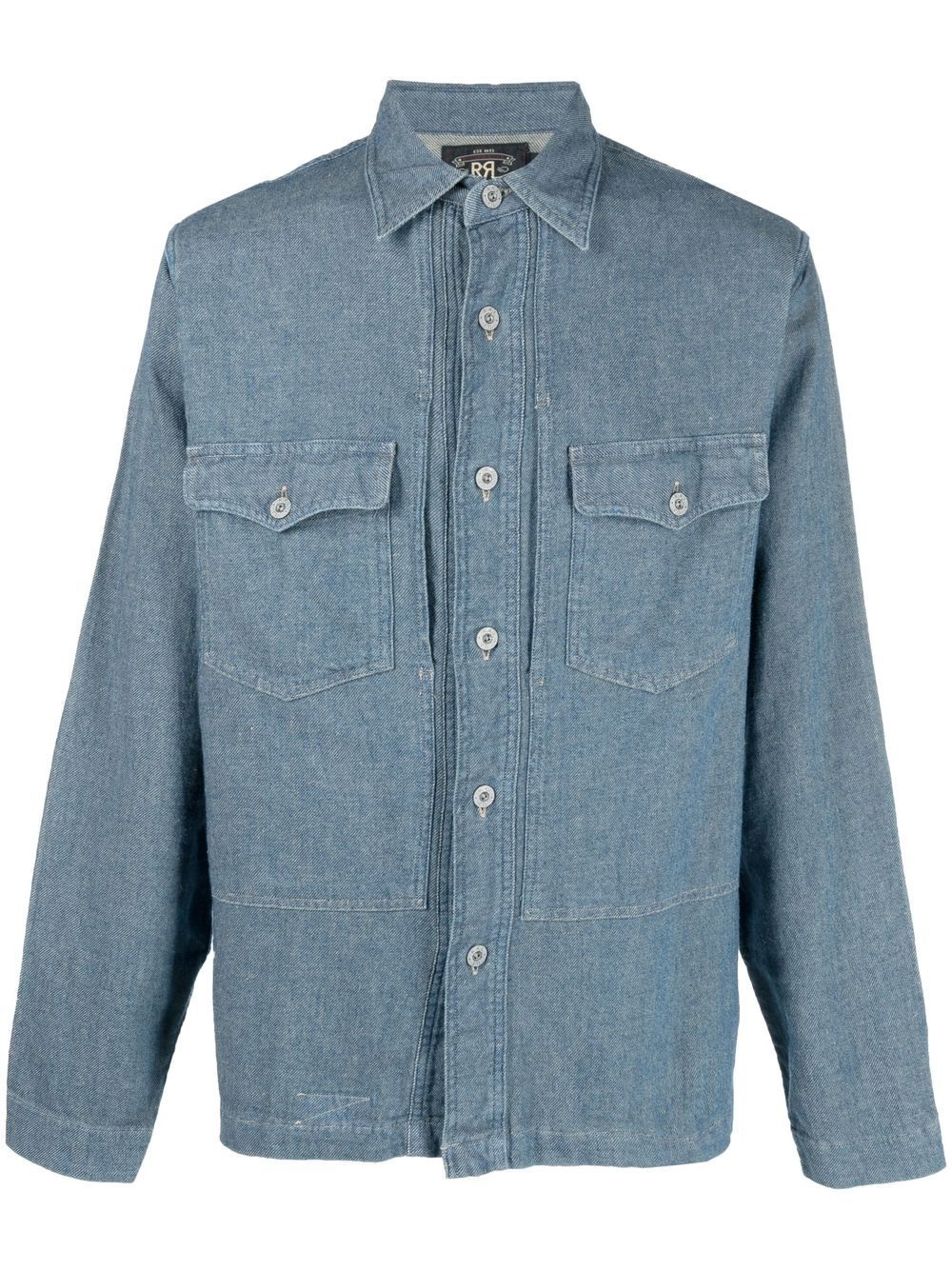 Montgomery long-sleeve denim shirt - 1