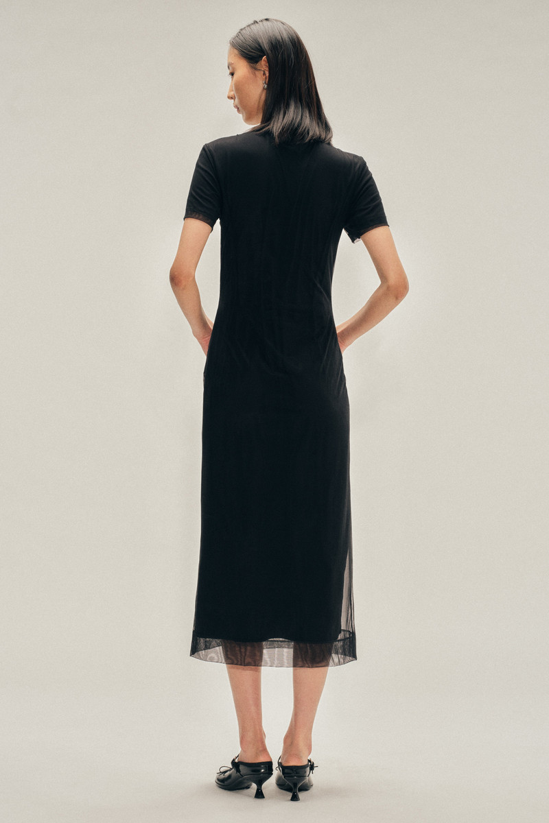 Beaded Layered Liquid Dress 3
