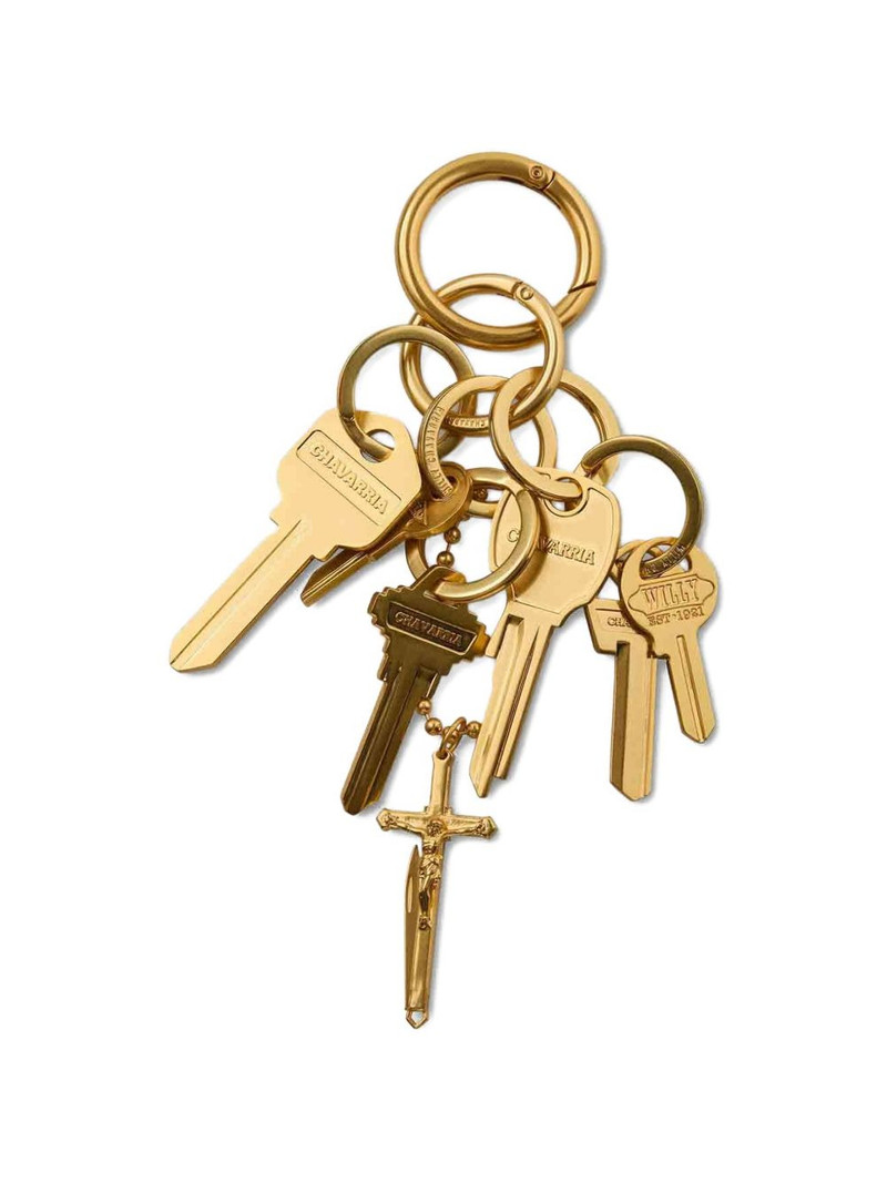 crucifix-charm key-pendant keyring 1