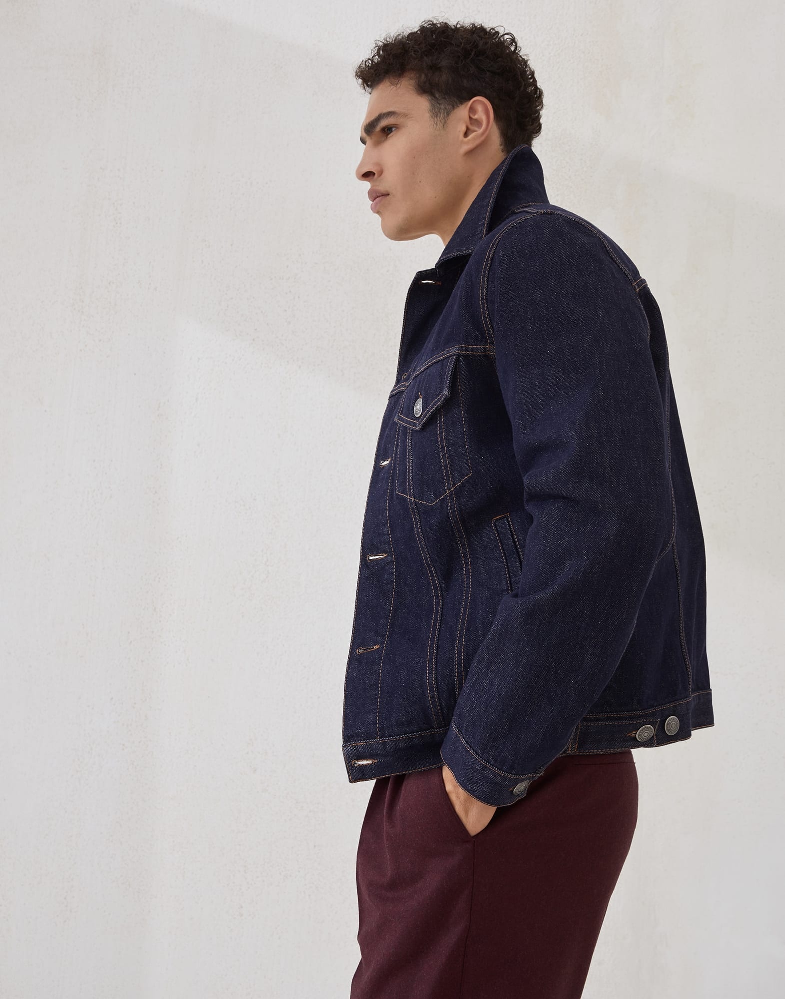 No-fade denim four-pocket jacket - 4
