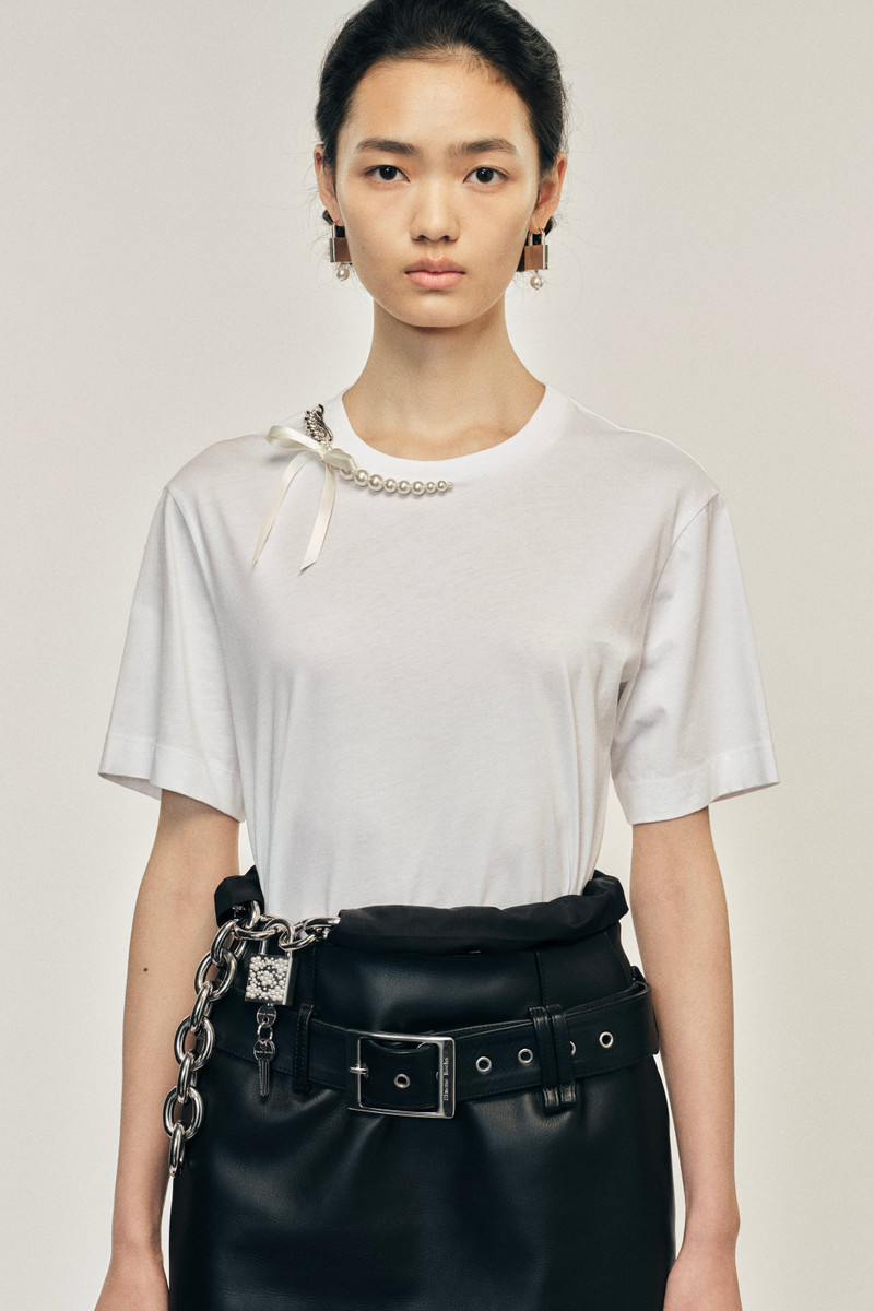 Simone Rocha Pearl & Chain Boy T-Shirt outlook