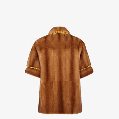 FENDI Check mink and Lycra® shirt outlook