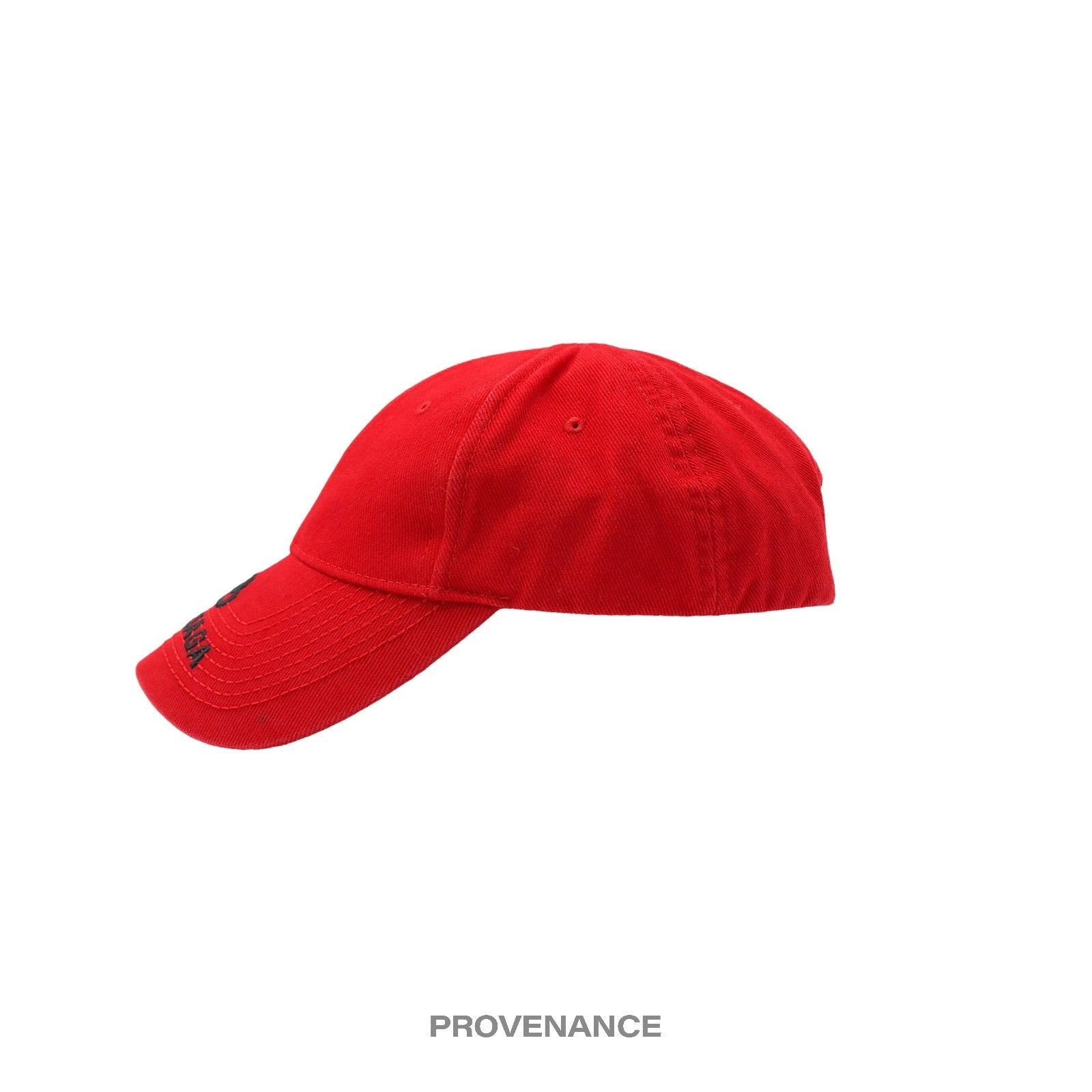 Balenciaga BB Embroidered Logo Cap - Red Black - 4