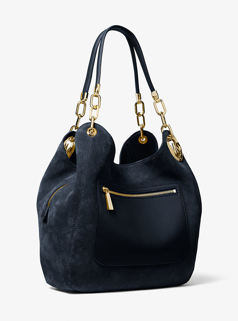 Lillie Large Suede Shoulder Bag 3