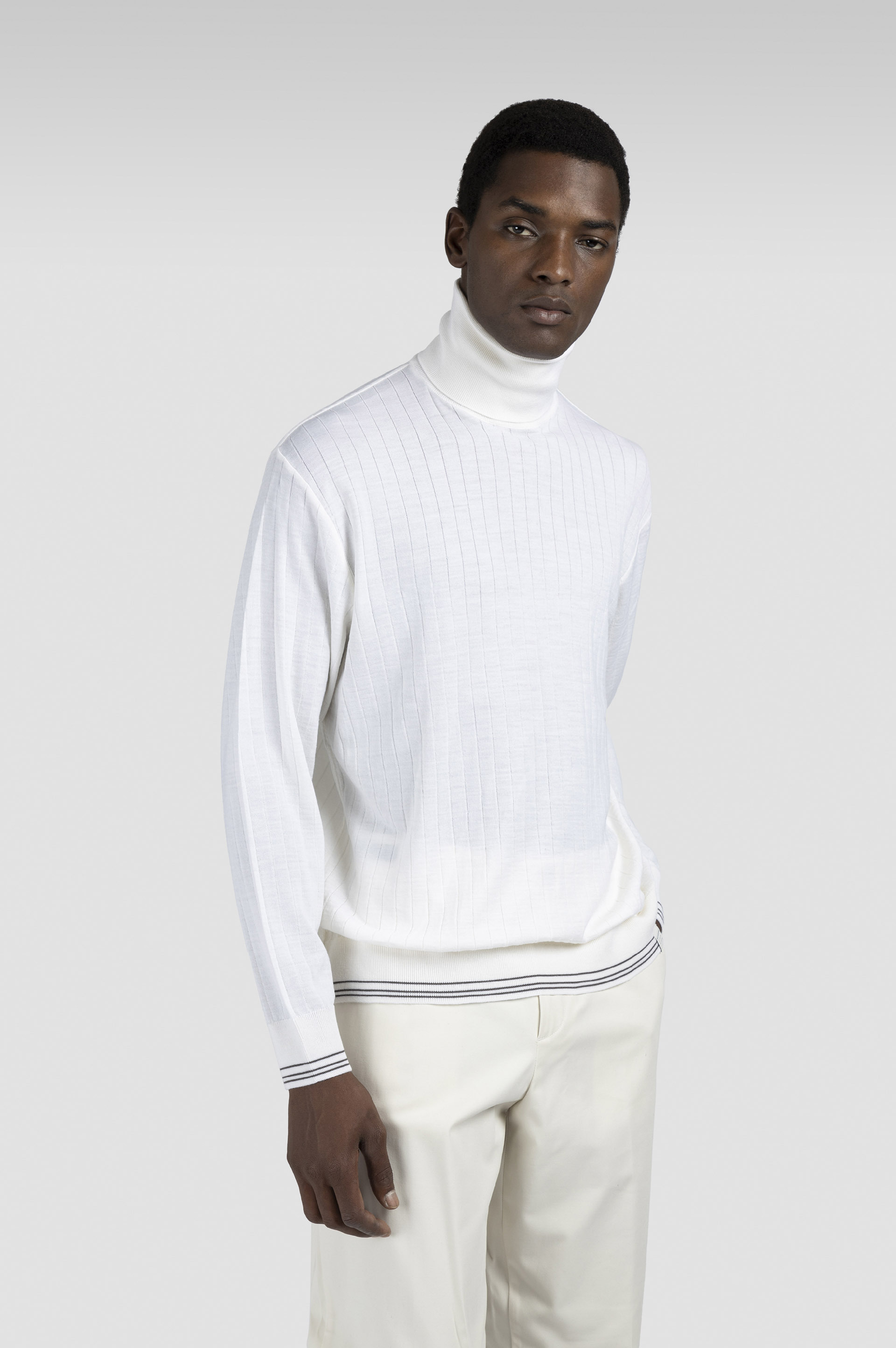 WOOL AND CASHMERE TURTLENECK SWEATER - 6